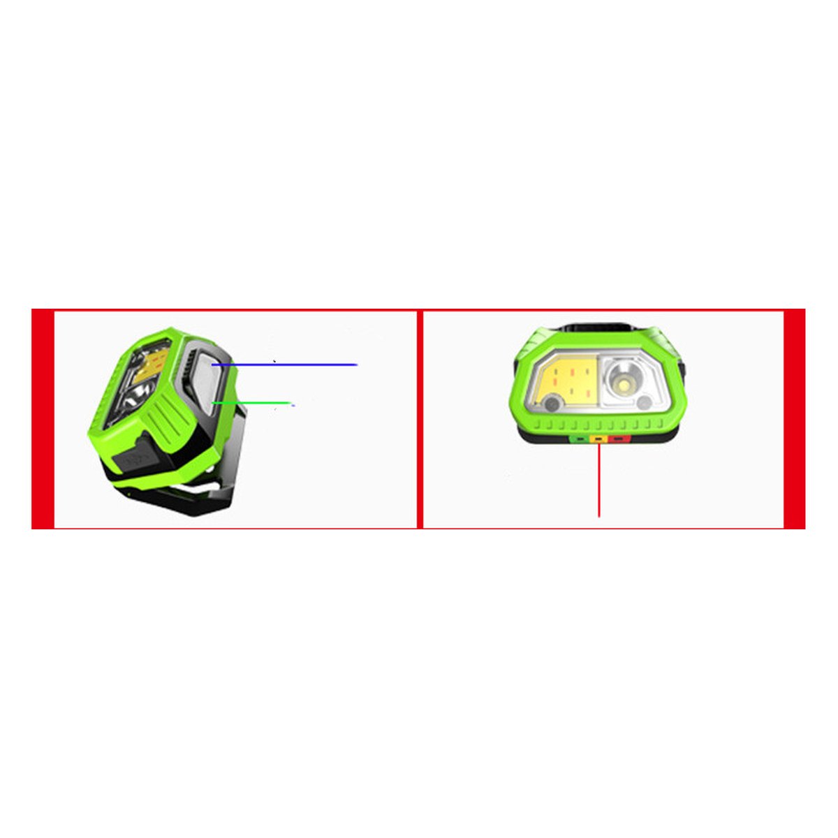 Infrared Sensor Headlamp Fishing USB Charging