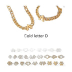 Initial Necklace & Bracelet Set
