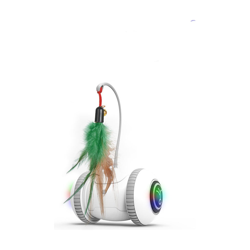 Interactive Cat Toy Interchangeable Heads Pet Feather
