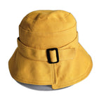 Irregular Brim Button Bucket Hat