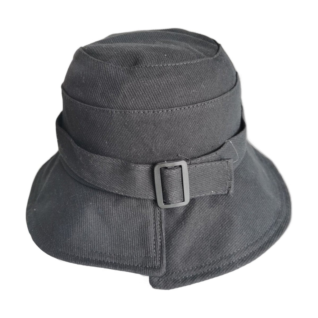 Irregular Brim Button Bucket Hat