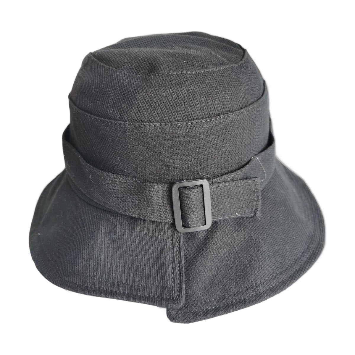 Irregular Brim Button Bucket Hat