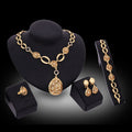 Jewelry Necklace Earrings Bracelet Ring Four Piece