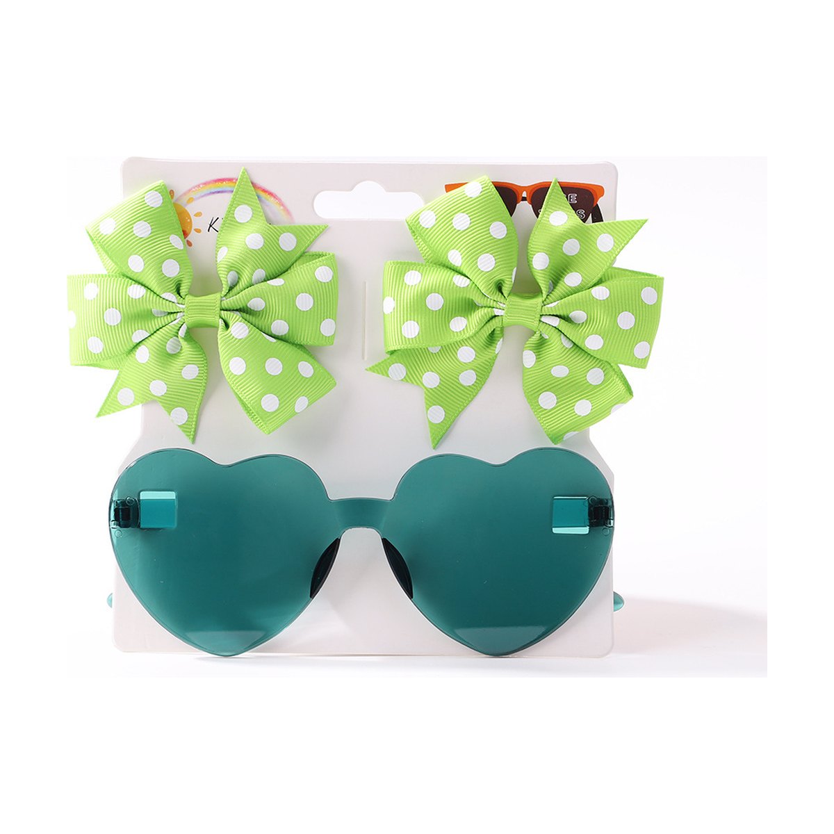 Kids' Bow Hair Clip and Sunglasses Set