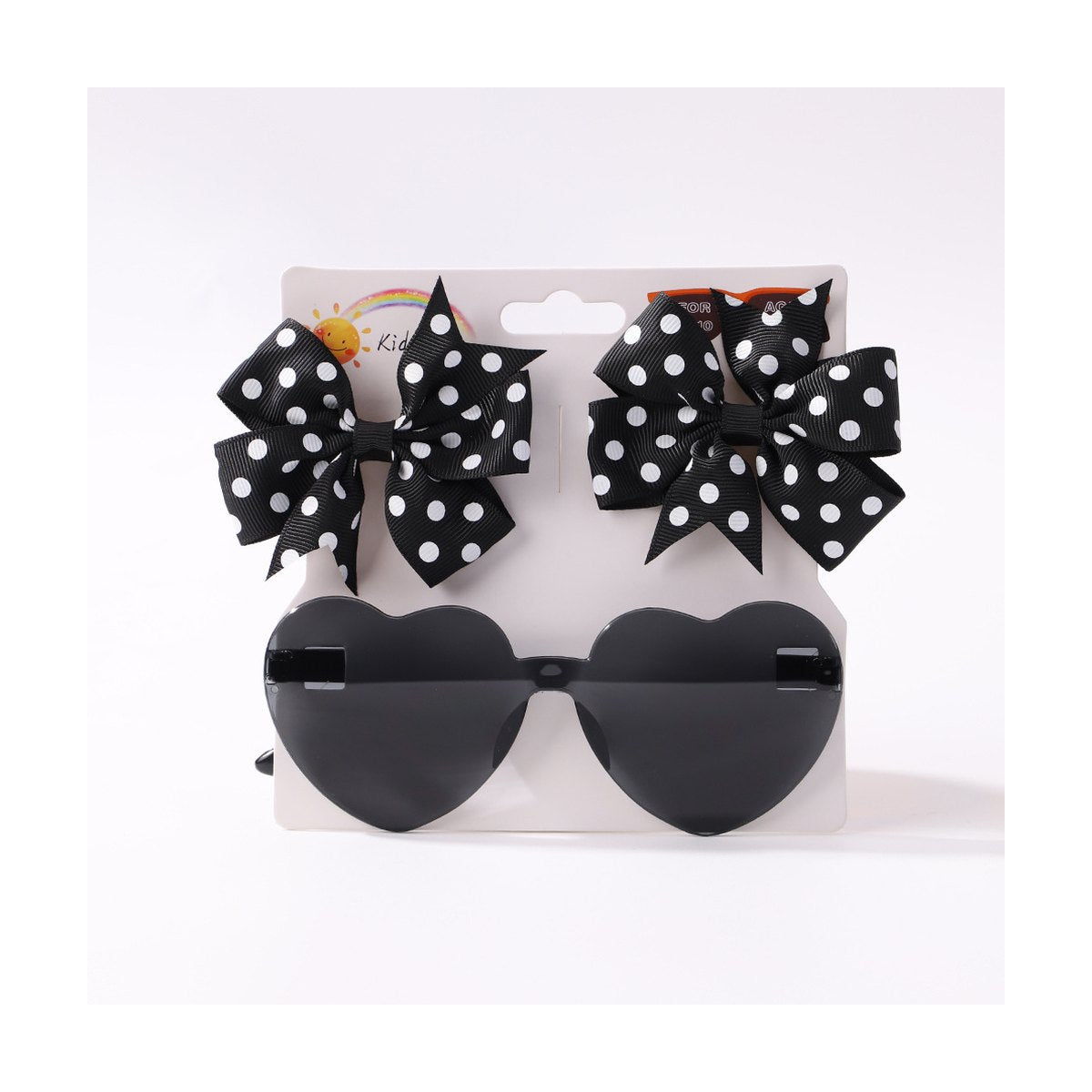 Kids' Bow Hair Clip and Sunglasses Set