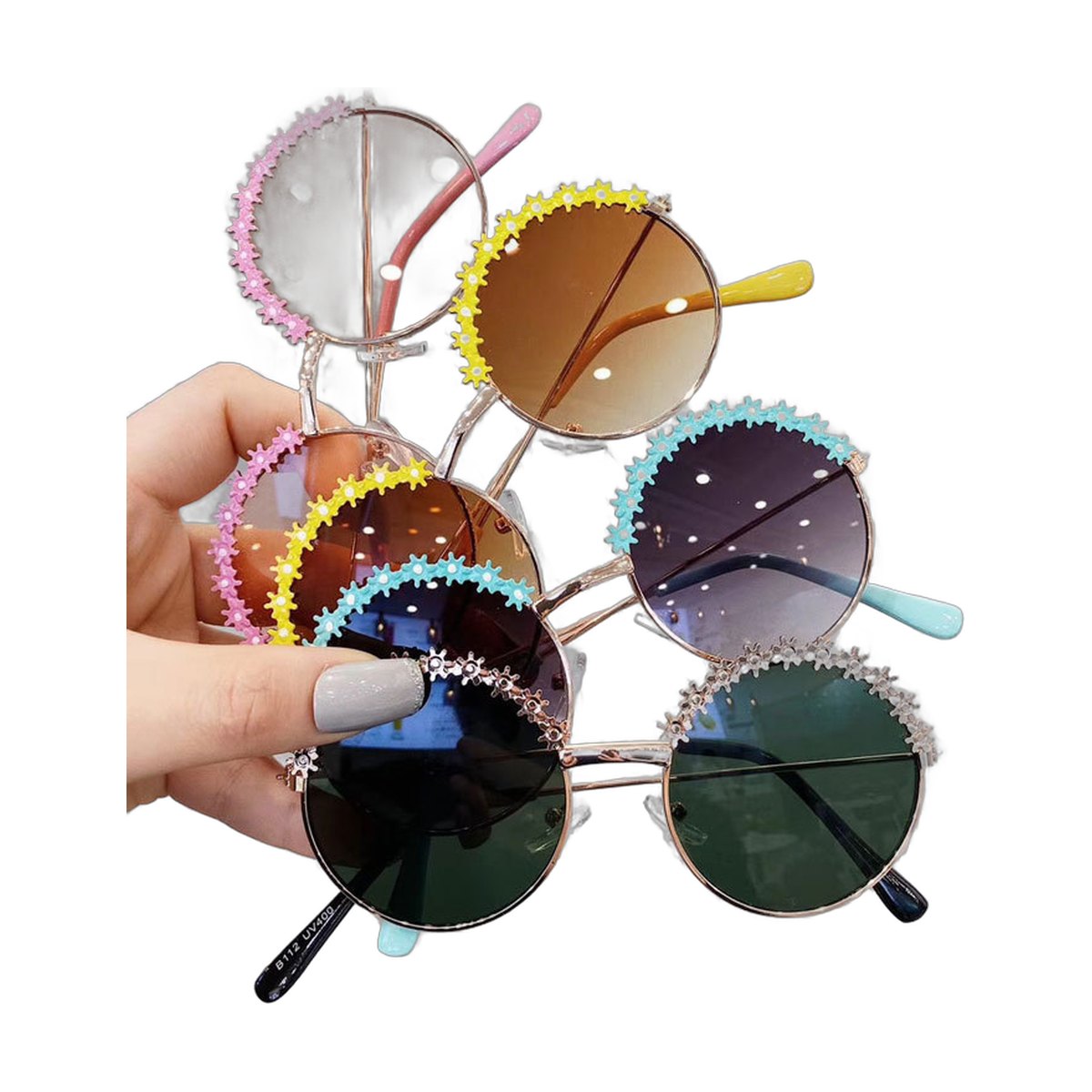 Kids' Flower Metal Sunglasses