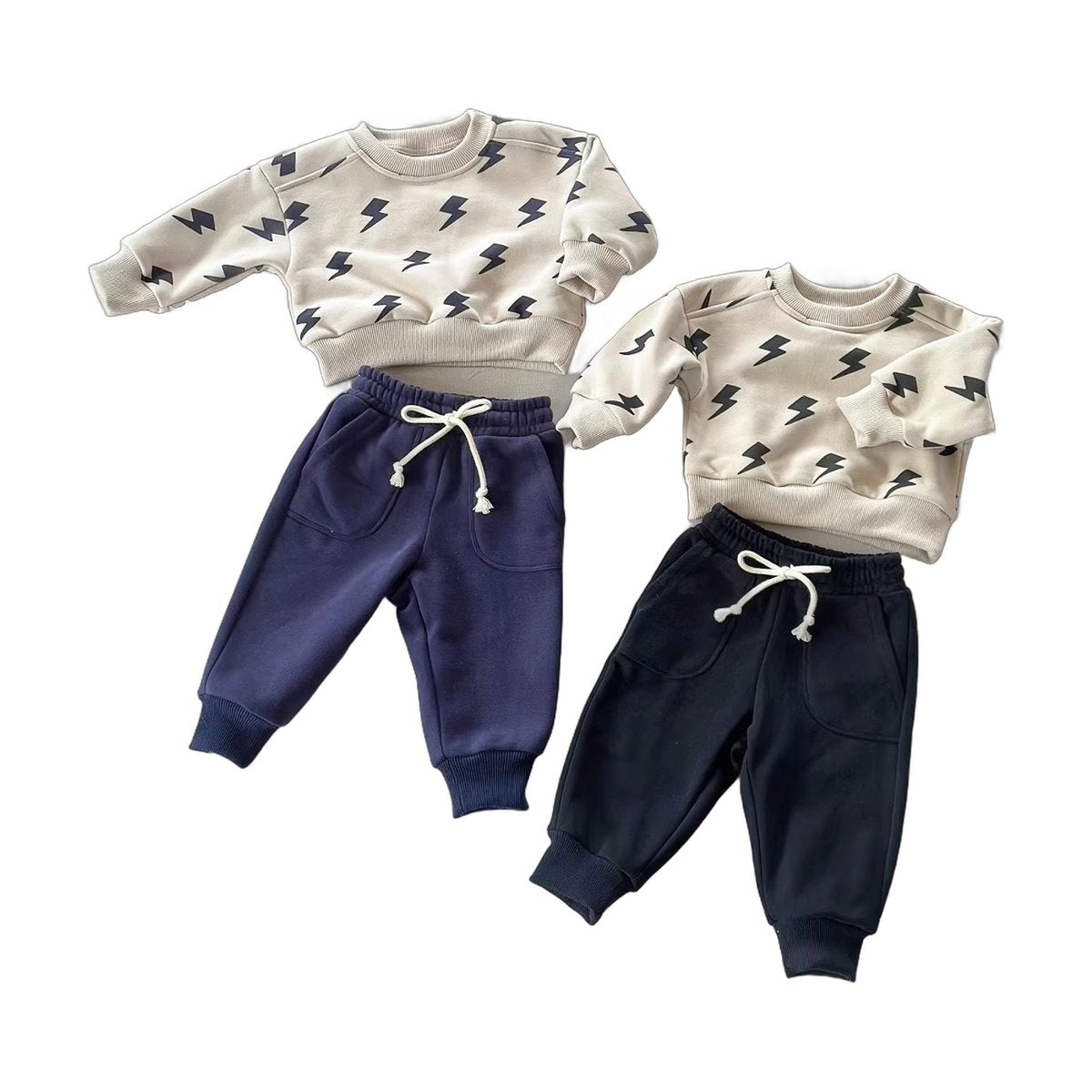 Kids' Lightning Hoodie Two-piece Set