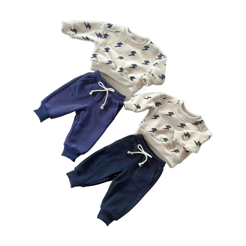 Kids' Lightning Hoodie Two-piece Set