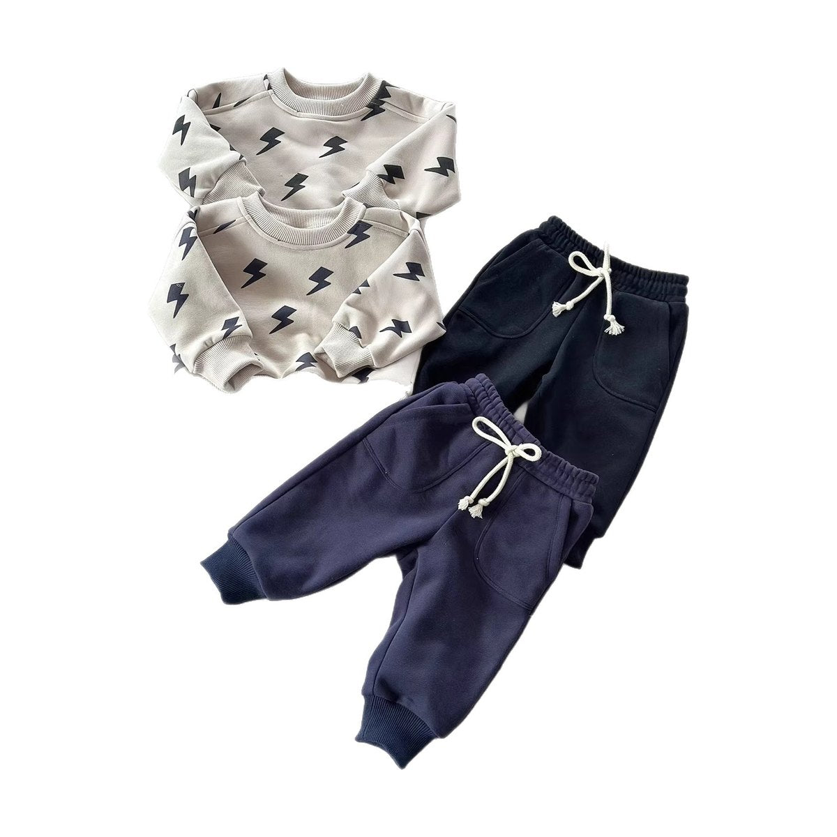Kids' Lightning Hoodie Two-piece Set
