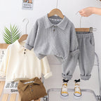 Kids - Loose-fit Long-sleeve Sports Hoodie Set