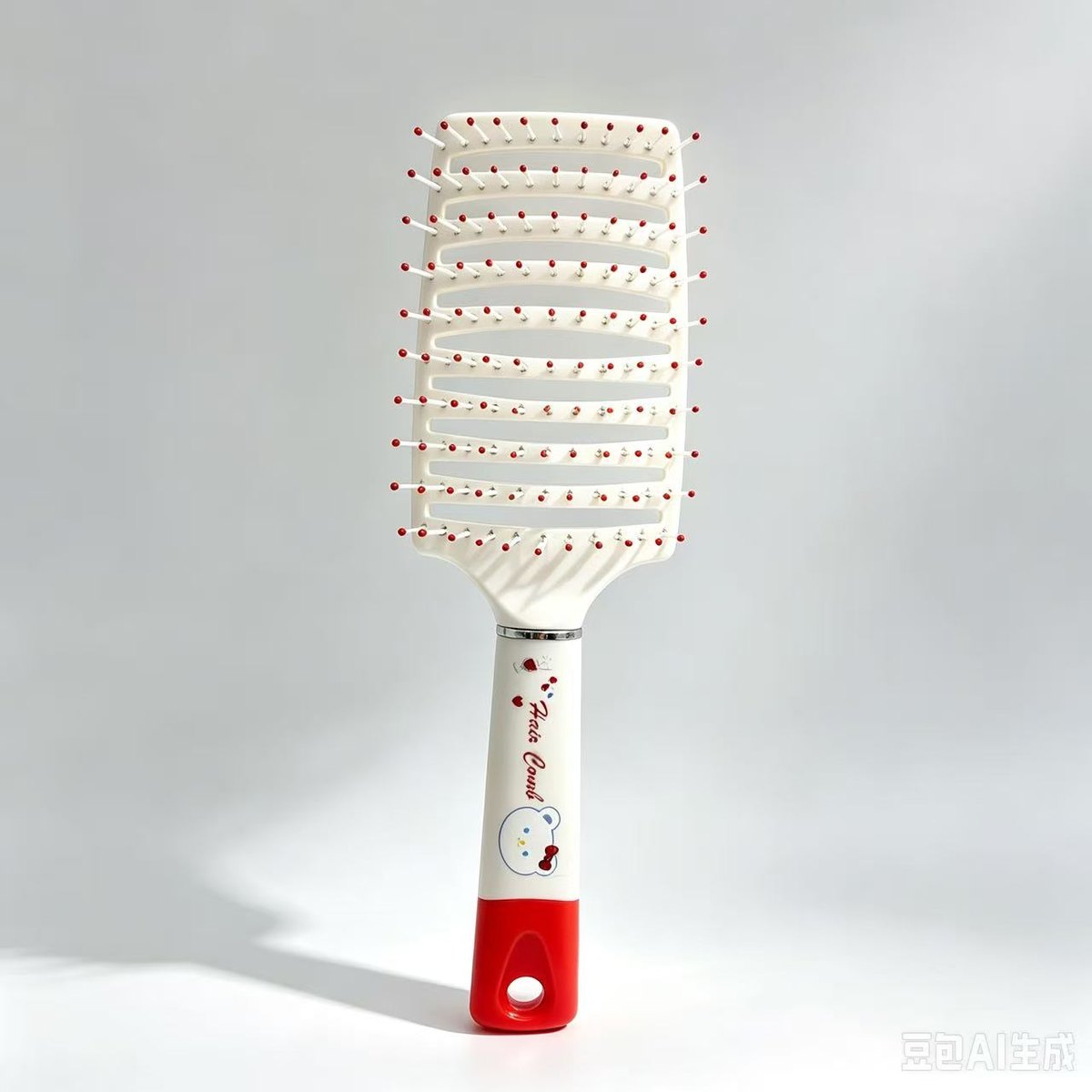 Kk611 Bear Curved Vented Hair Brush Paddle