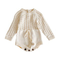 Knitted Baby Girl Romper Dress