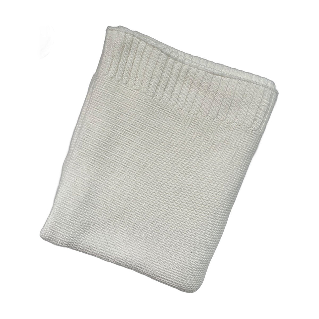 Knitted Cotton Swaddle with Overlock Edge