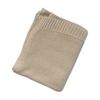 Knitted Cotton Swaddle with Overlock Edge