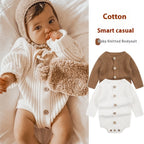 Knitted Sweater Baby Bodysuit One-piece Wear