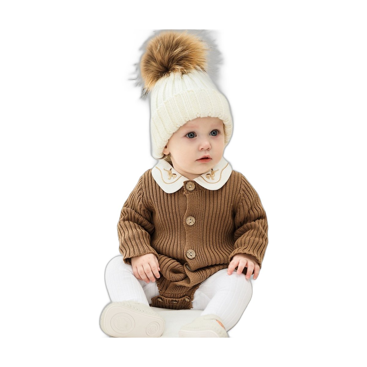 Knitted Sweater Baby Bodysuit One-piece Wear