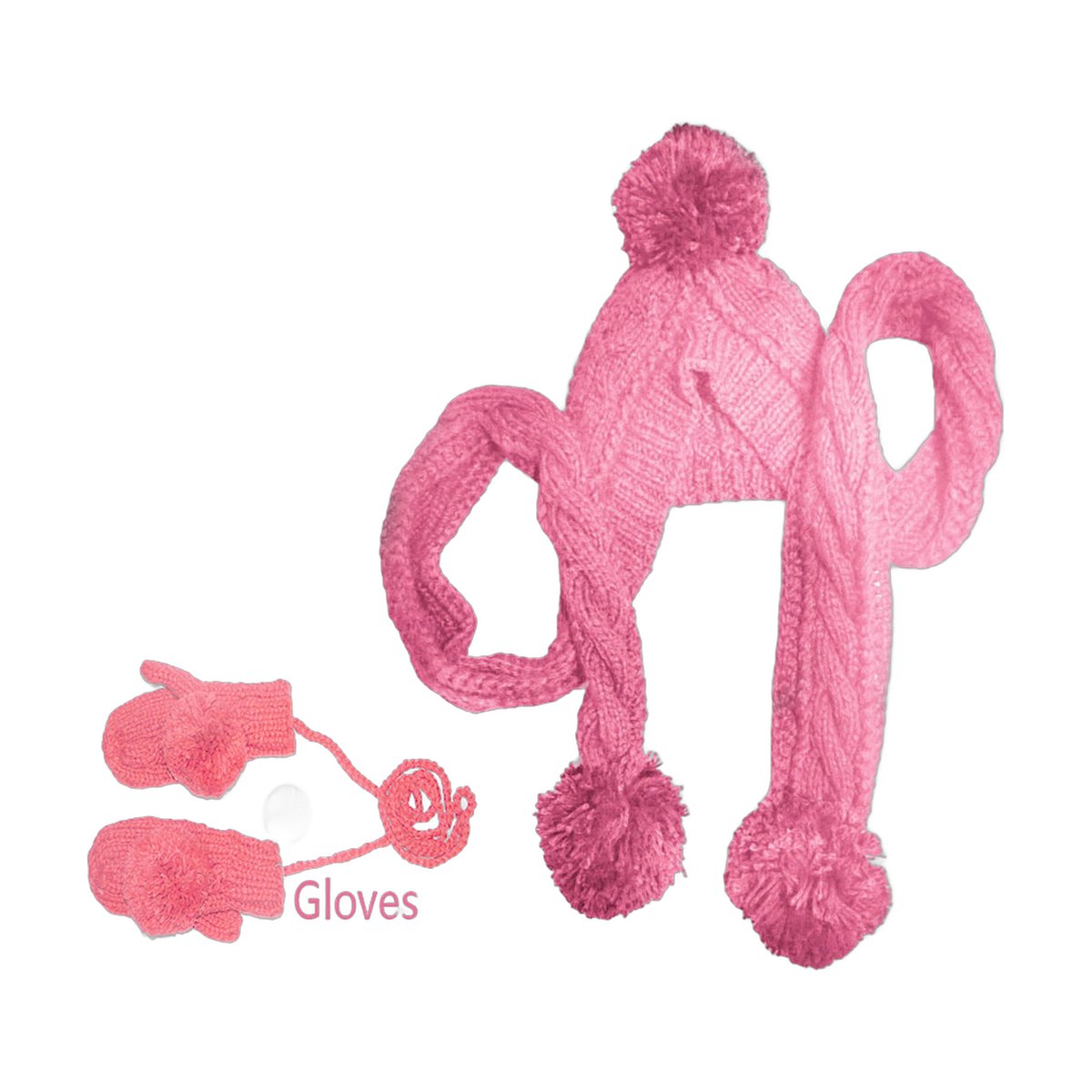 Knitting Bib Hat Scarf