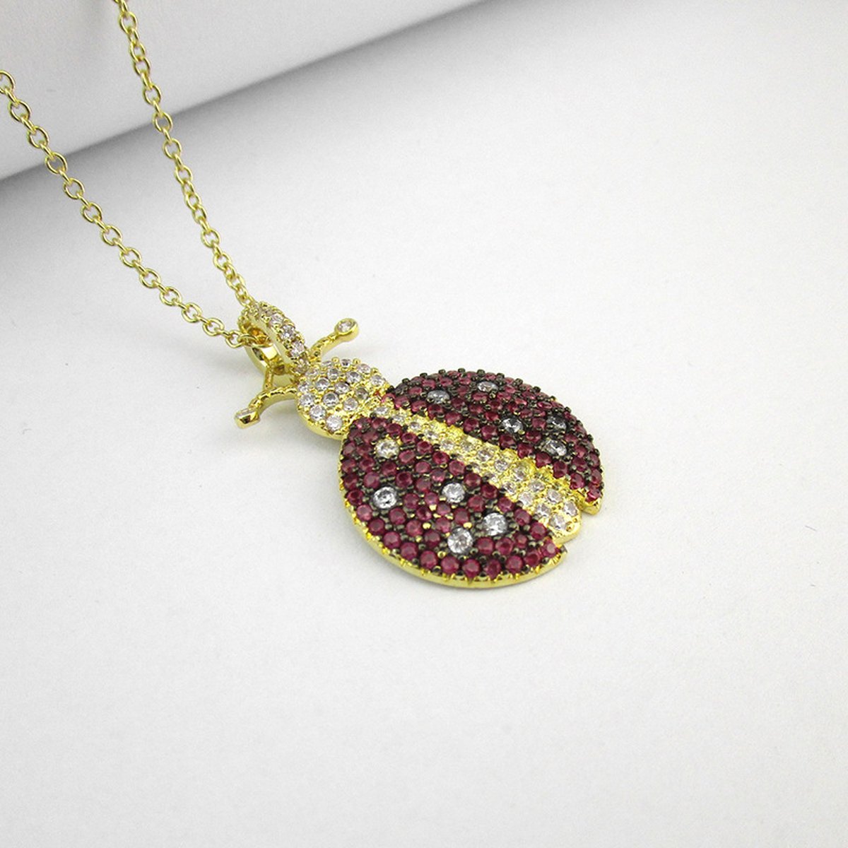 Ladybug Pendant Necklace