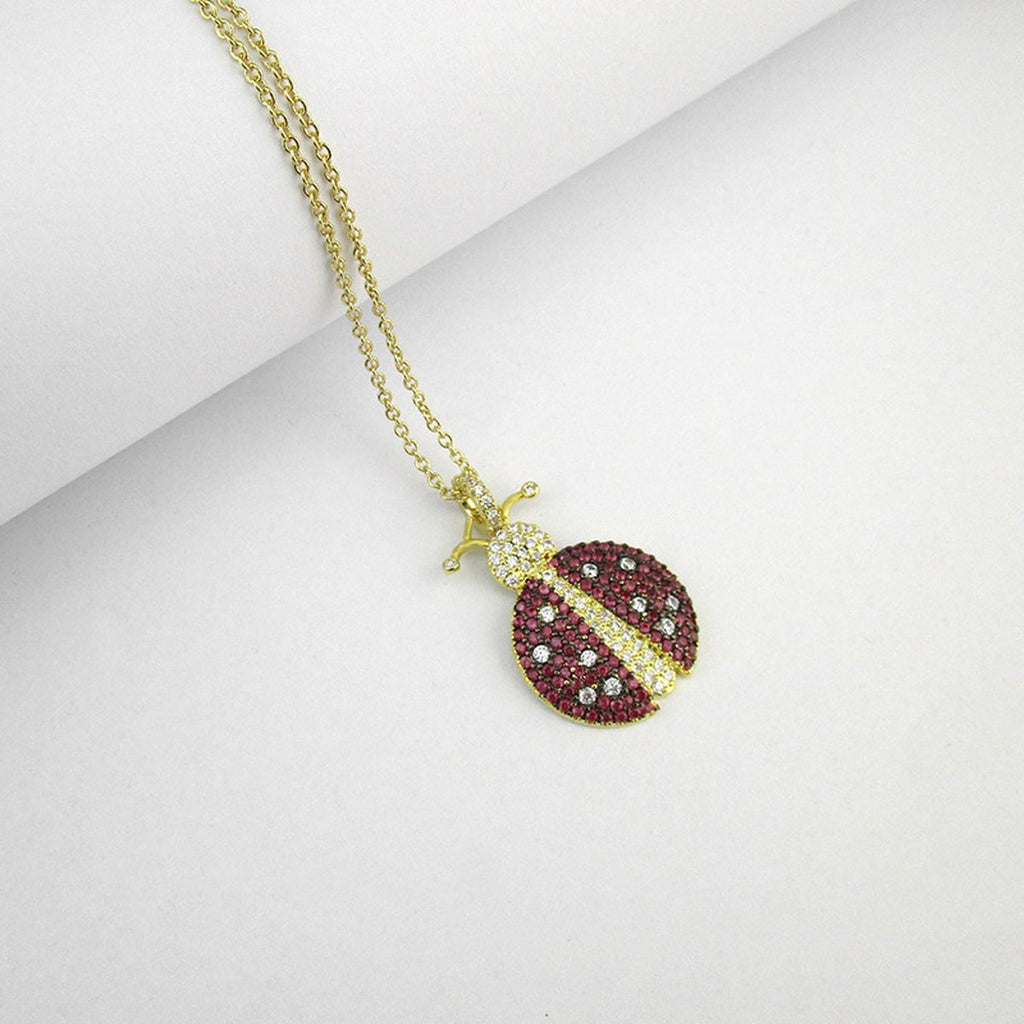 Ladybug Pendant Necklace