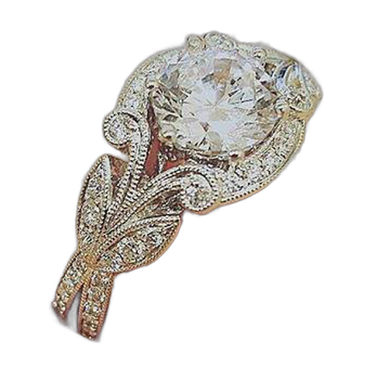 Leaf Diamond Ring
