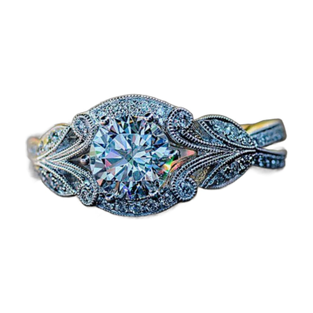 Leaf Diamond Ring