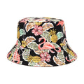 Leaf Printing Bucket Hat Sunshade Double-sided