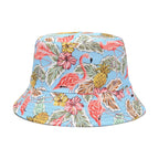 Leaf Printing Bucket Hat Sunshade Double-sided