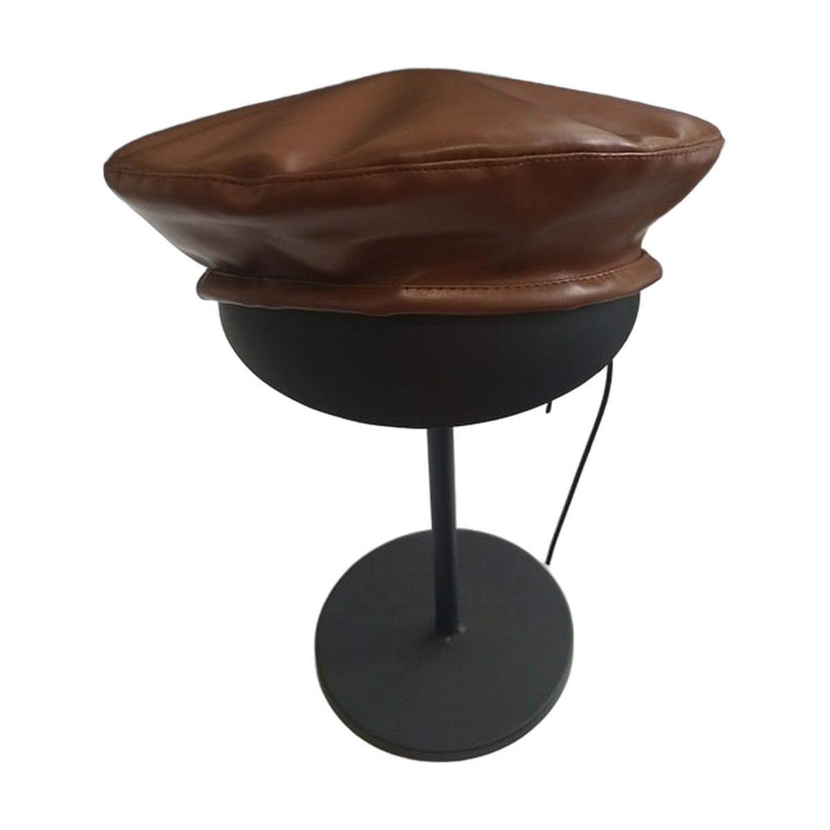 Leather Beanie Hat