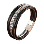 Leather Bracelet Versatile Punk