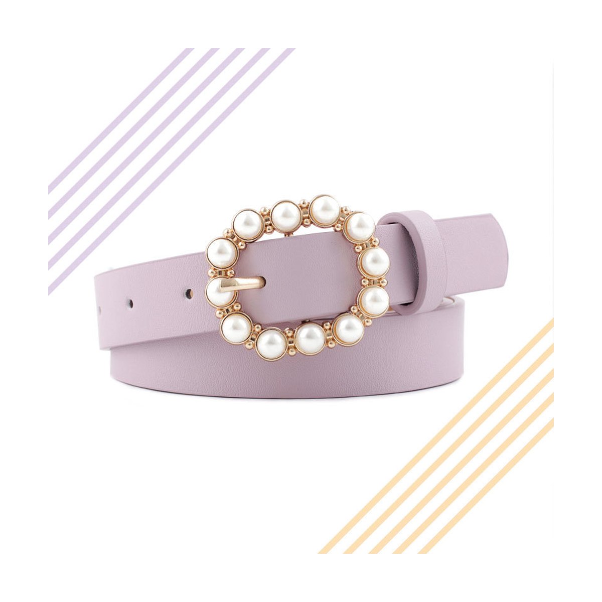 Leather Pearl Belt