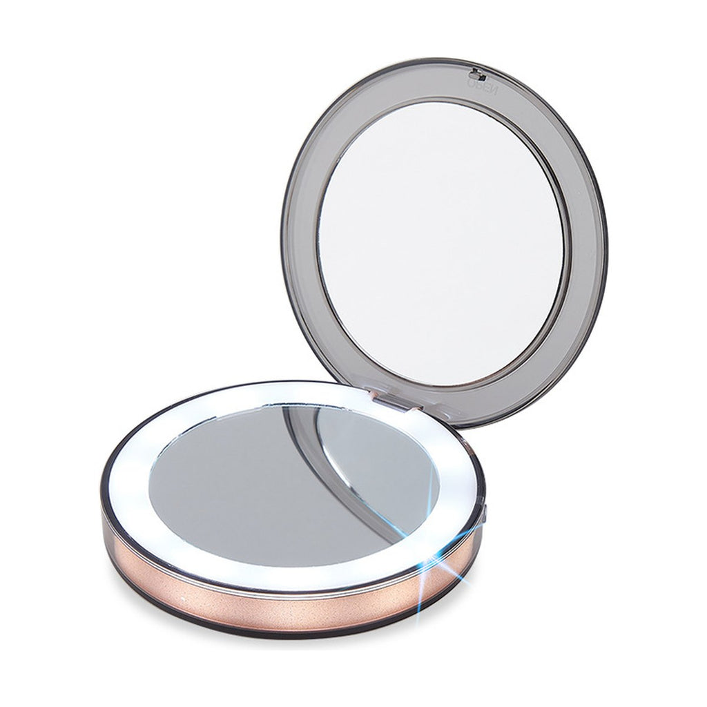 LED Lighted Mini Makeup Mirror 3x Magnifying