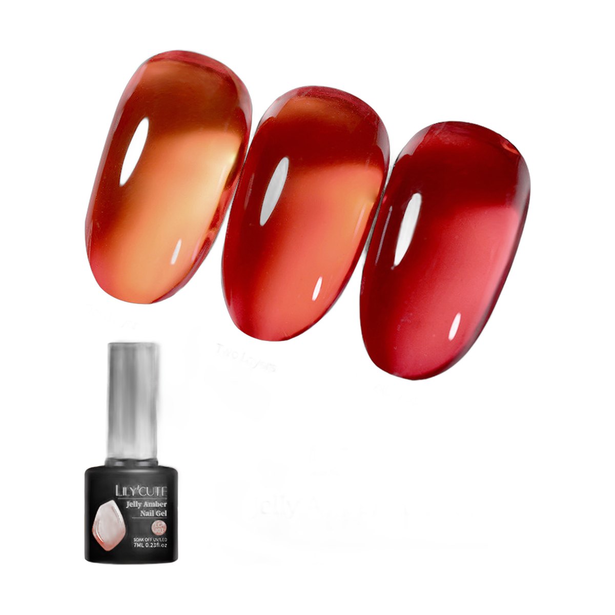 LILYCUTE Amber Jelly Gel Polish – 19 Shades