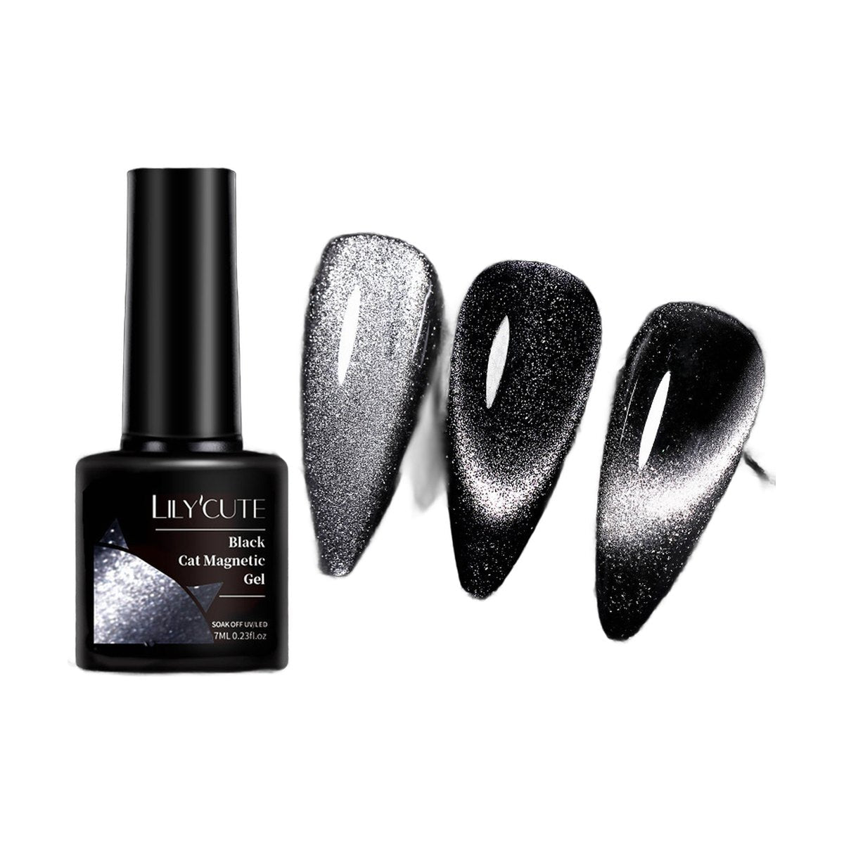 LILYCUTE Crystal Cat Eye Gel Polish