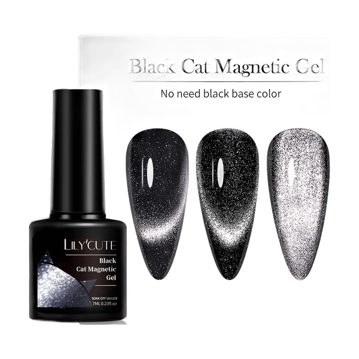 LILYCUTE Crystal Cat Eye Gel Polish