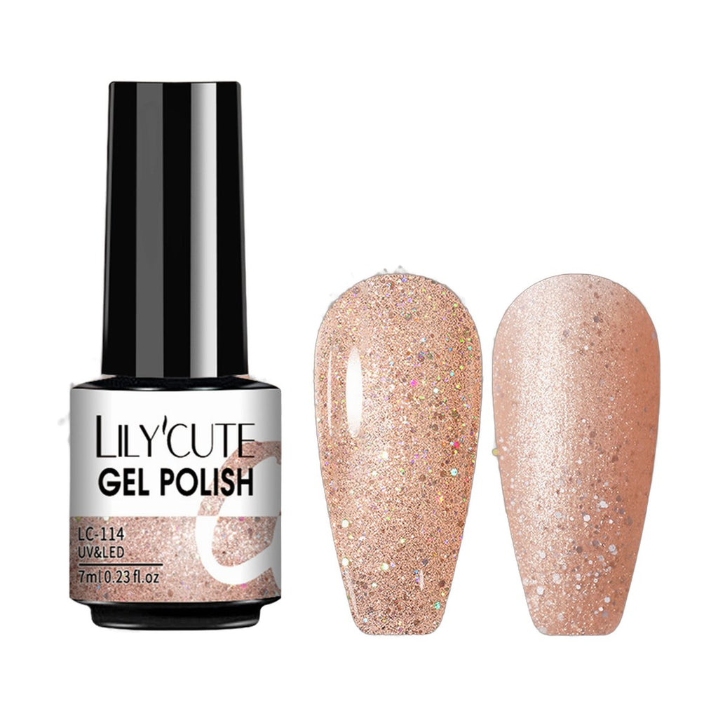 LILYCUTE Glitter Gel Polish – 4 Shades