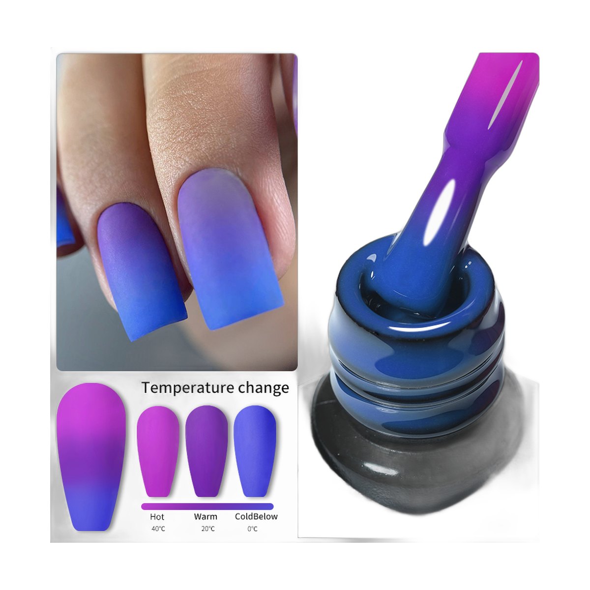 LILYCUTE Winter Colour-Changing Gel Polish – 12 Shades