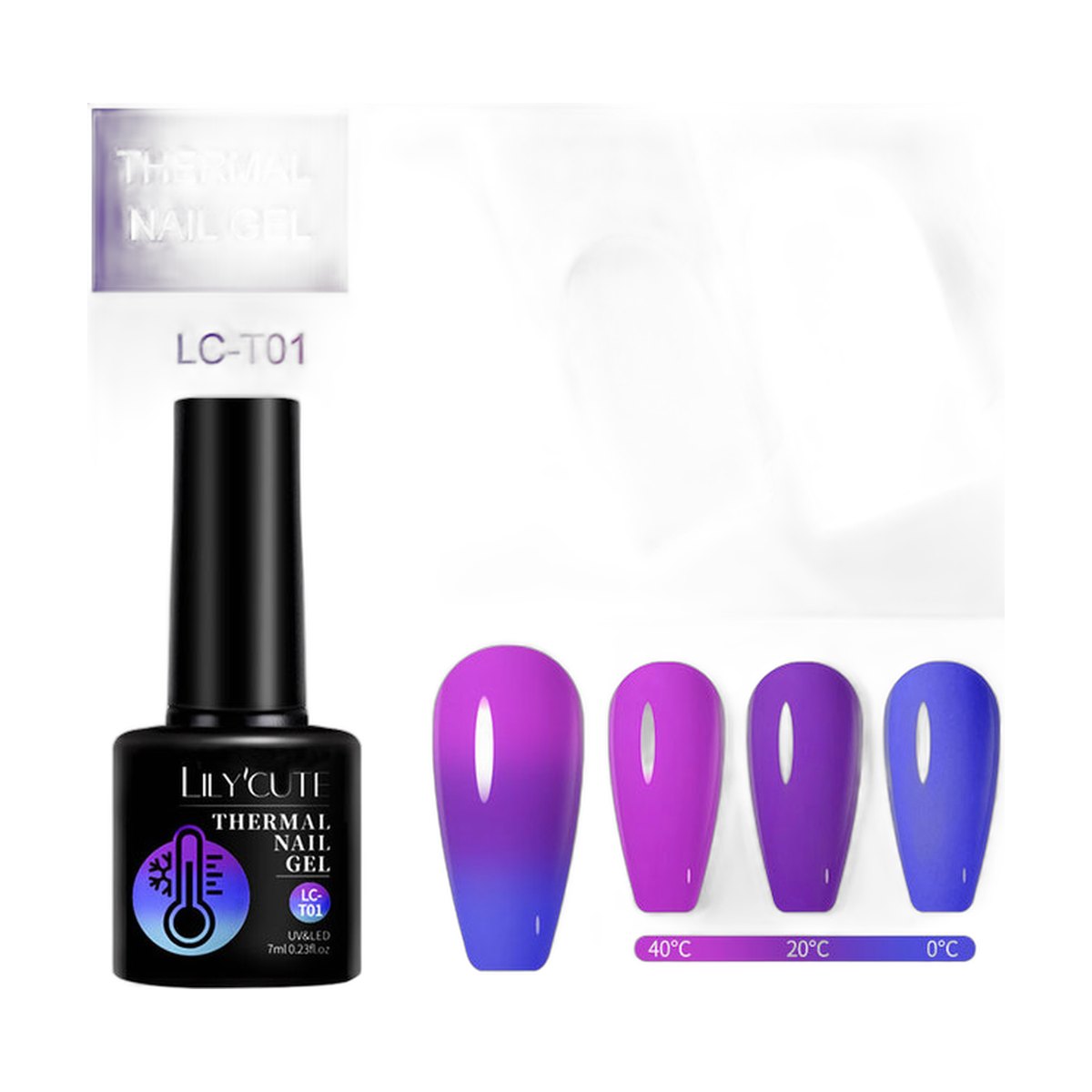LILYCUTE Winter Colour-Changing Gel Polish – 12 Shades