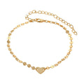 Love Coin Anklet Copper Chain Foot