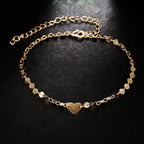 Love Coin Anklet Copper Chain Foot