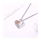 Love Rose Zircon Necklace Romance
