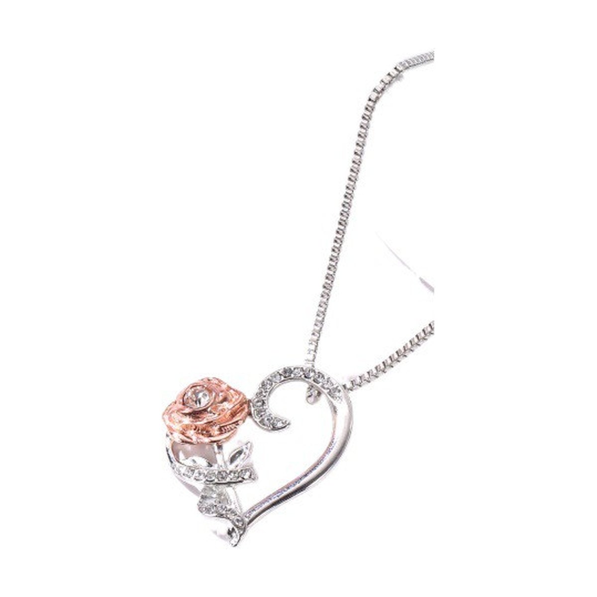 Love Rose Zircon Necklace Romance