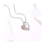Love Rose Zircon Necklace Romance