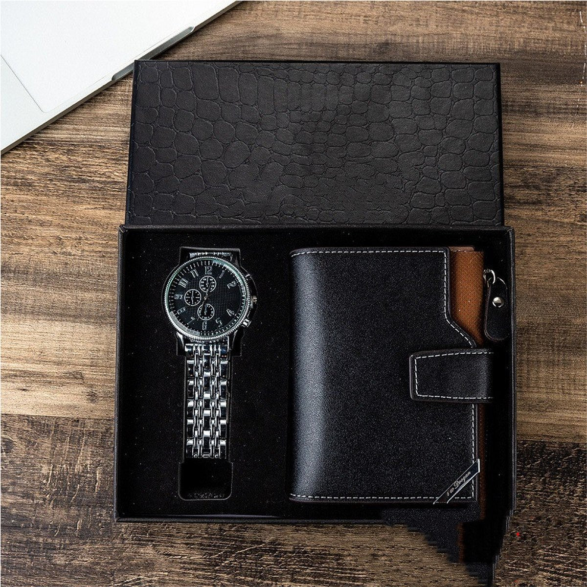 Luxury Business Watch Leather Bag Wallet Gift