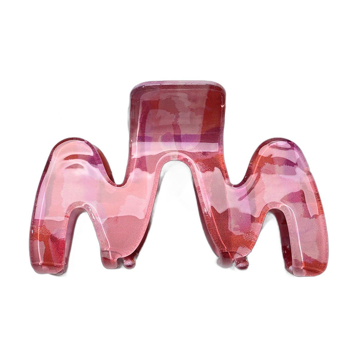 M-shaped Wavy Acetate Hair Clip Claw
