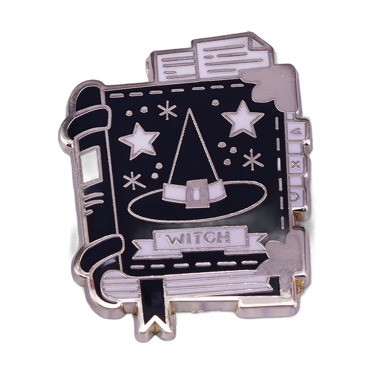 Magical Witch Book Brooch Witchcraft