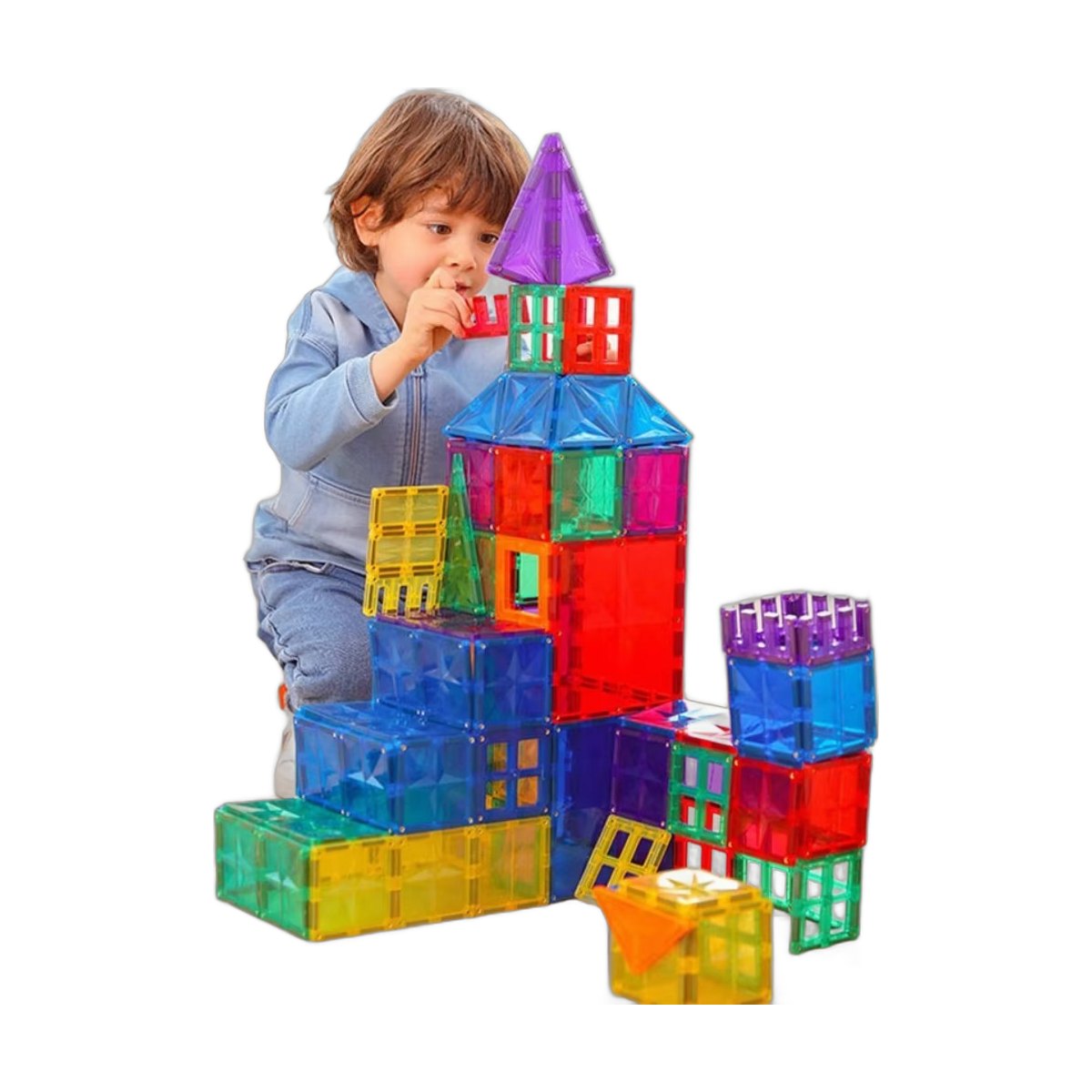 Magnetic Building Tiles (80 pcs)