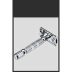 Manual Razor Old-fashioned Beard Shaver Holder Double-sided