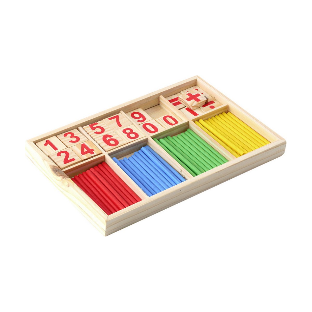 Math Manipulatives Wooden Counting Sticks Intelligence Montessori