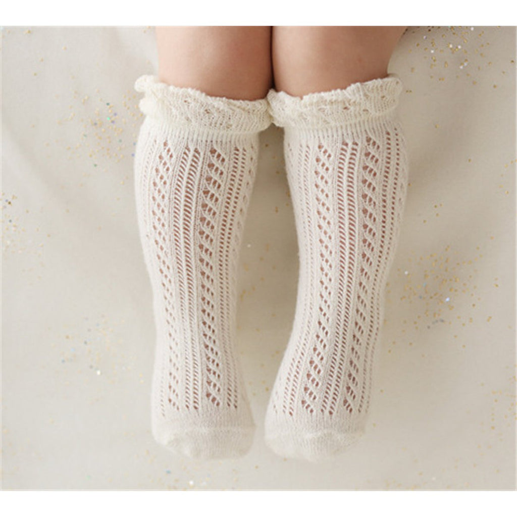 Medium Small Children's Tube Socks Baby Mesh