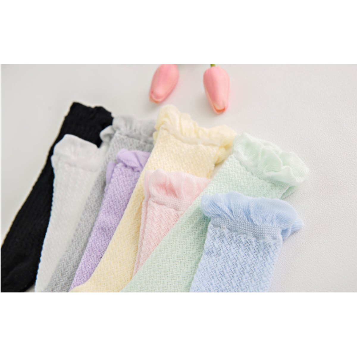Medium Small Children's Tube Socks Baby Mesh